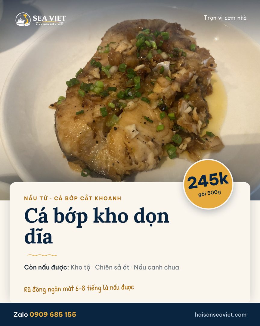 Poster Cá bớp kho dọn dĩa