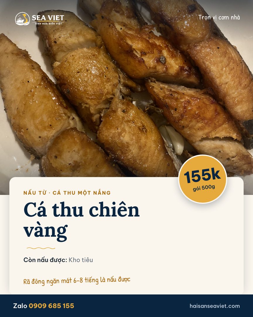 Poster Cá thu chiên vàng